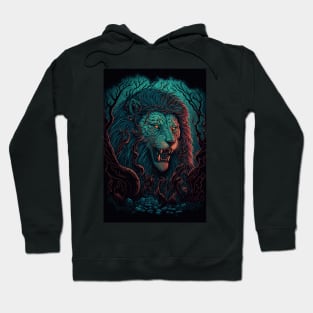 Lion Roaring Through The Woods Hoodie